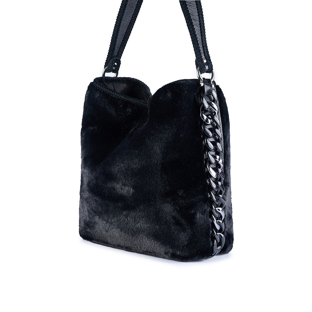 Chamonix Eco-Fur Luxe Shoulder Bag