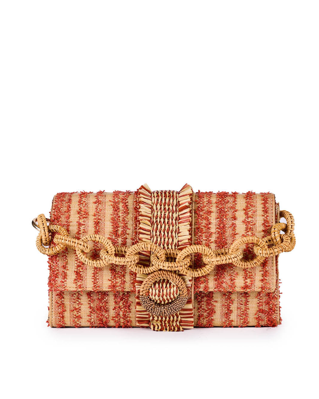 Ginger Frill Orange Jacquard Crossbody