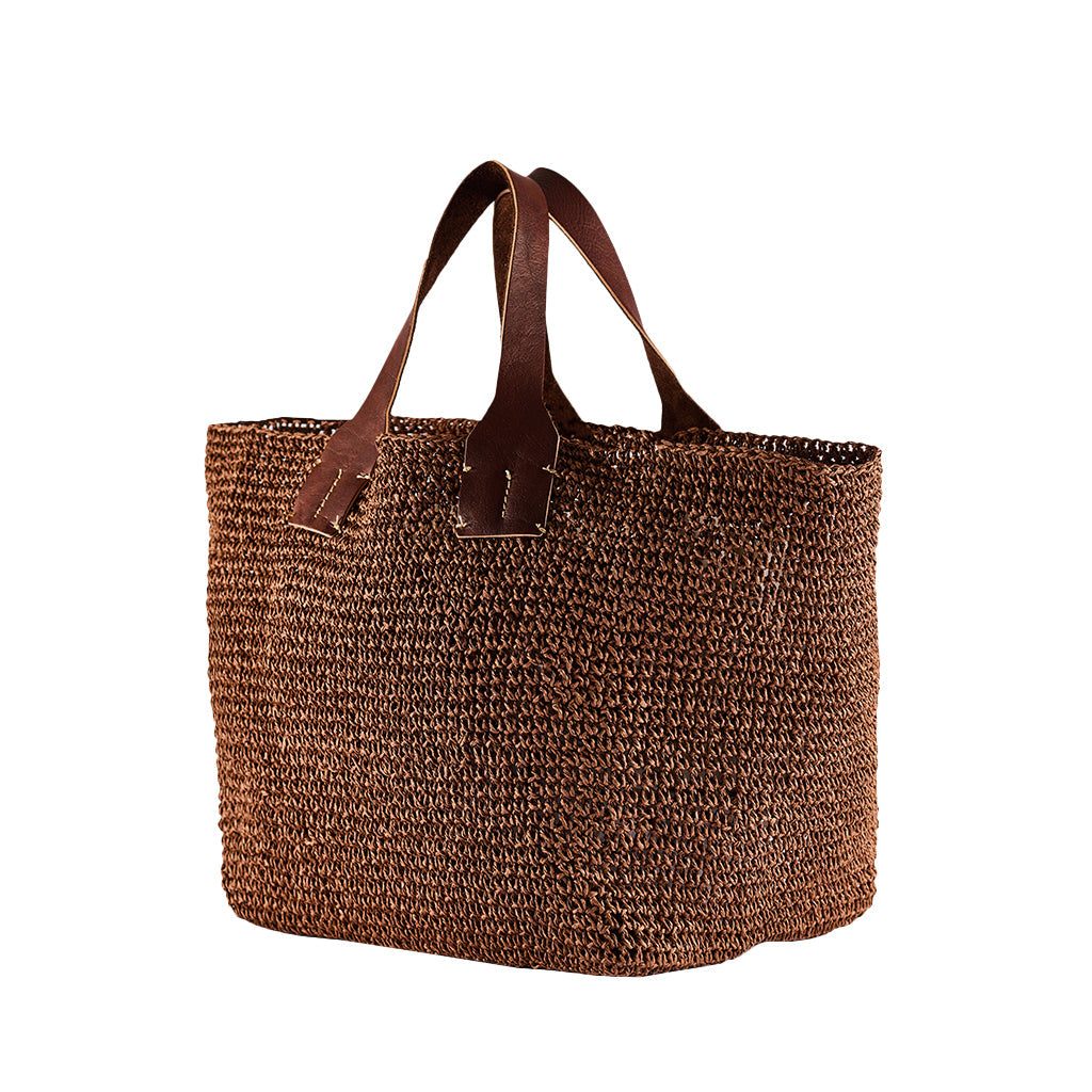 Juan Capsule Pure Paper Yarn Top Handle Bag by ViaMailBag