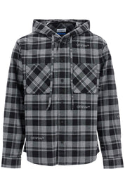 Off-White checked overshirt with hood