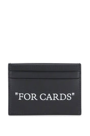 Off-White bookish card holder with lettering