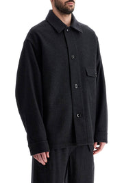 Lemaire wool felt overshirt in