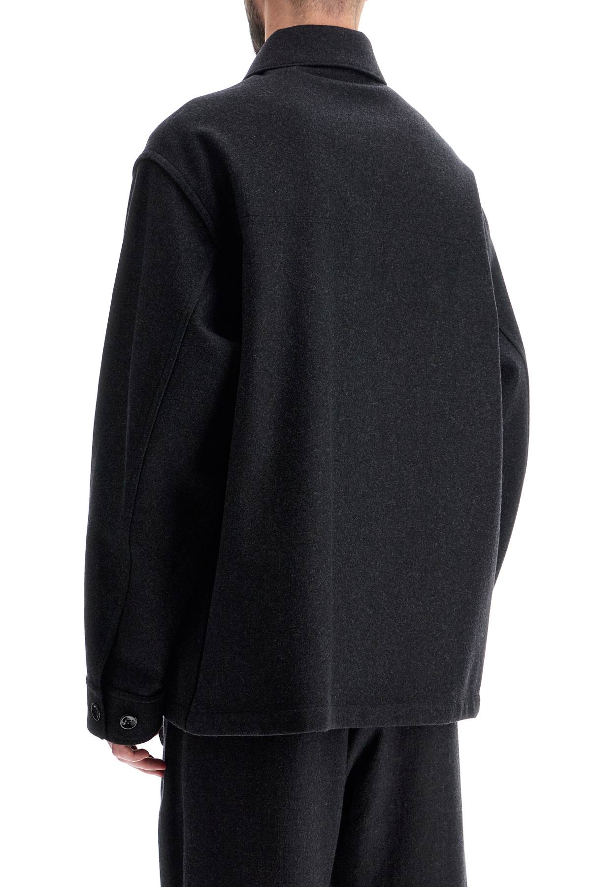 Lemaire wool felt overshirt in