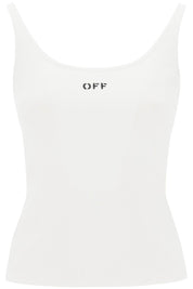 Off-White tank top with off embroidery