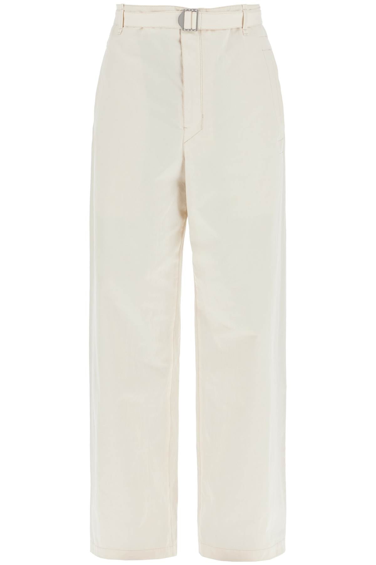 Lemaire straight-cut pants with belt