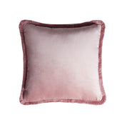 Lo Decor Major Collection Velvet Cushion with Pink Fringes