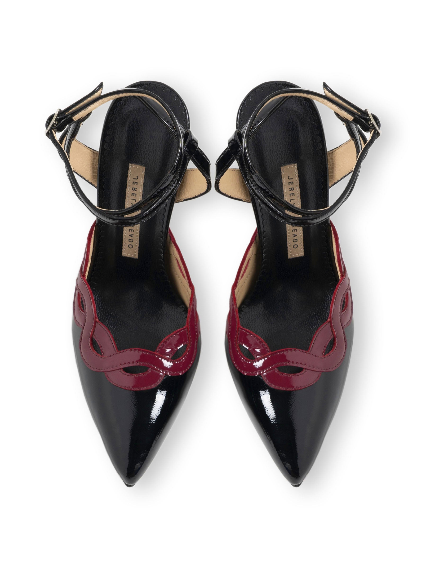 Jerelyn Creado LOLA NERO 9.5cm Italian Leather Heels
