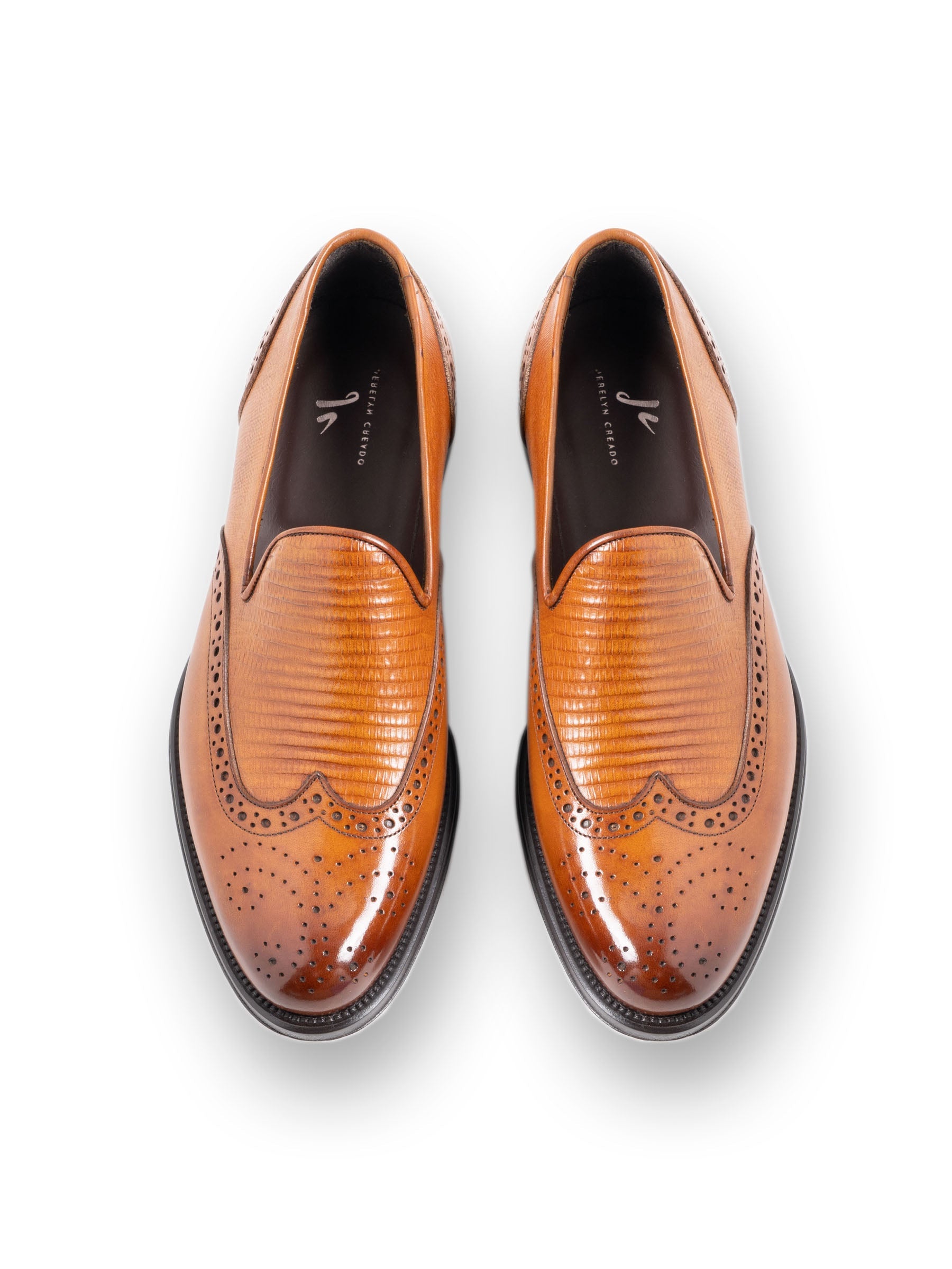 Armadillo Bourbon Floral Loafers