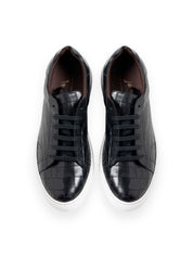 LENDL Black Elegance Italian Leather Sneakers by Jerelyn Creado