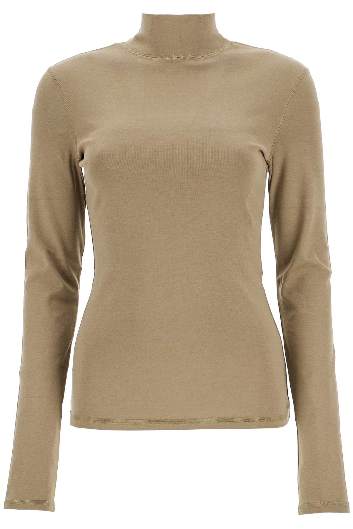 Lemaire lightweight jersey top with turtle neck