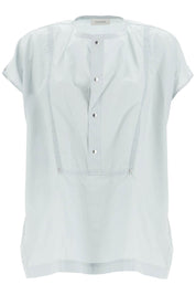 Lemaire blouse with draped neckline and