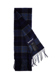 Barbour wool tartan scarf for