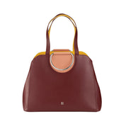 Verona Soft Leather Tote with Metal Handles by Dudubags
