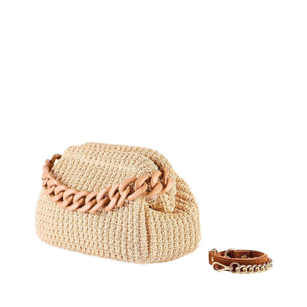 Viamailbag Barth Crochet Raffia Top Handle Bag