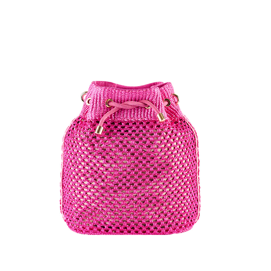 ViaMailBag Raffia Bouquet Bucket Bag