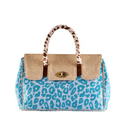 Capri Raffia Luxe Top Handle Bag by ViaMailBag