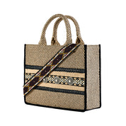 Tuscan Woven Raffia Top Handle Bag by ViaMailBag