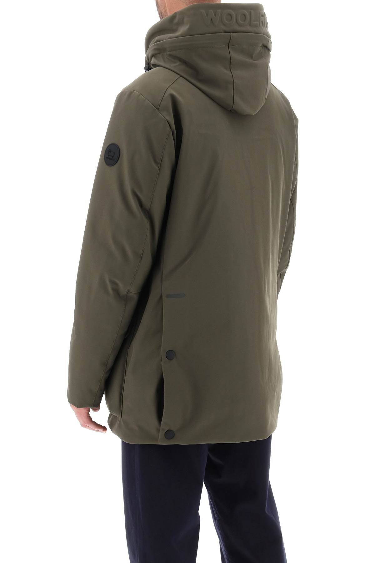 Woolrich Parka In Soft Shell   Green