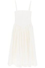 Interior Midi Ira Poplin Dress   White