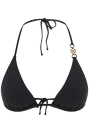 Versace Medusa Triangle Bikini Top   Black