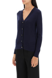 Tory Burch 'Simone' Wool And Silk Cardigan   Blue