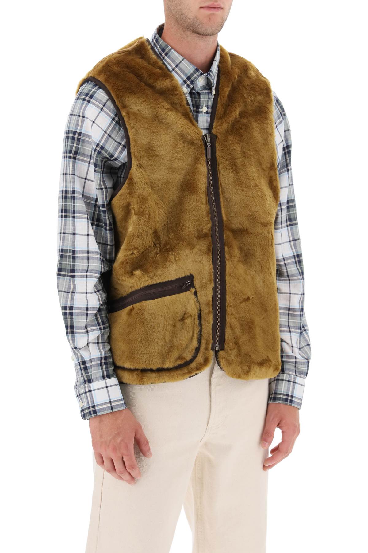 Barbour Reversible Vest   Beige