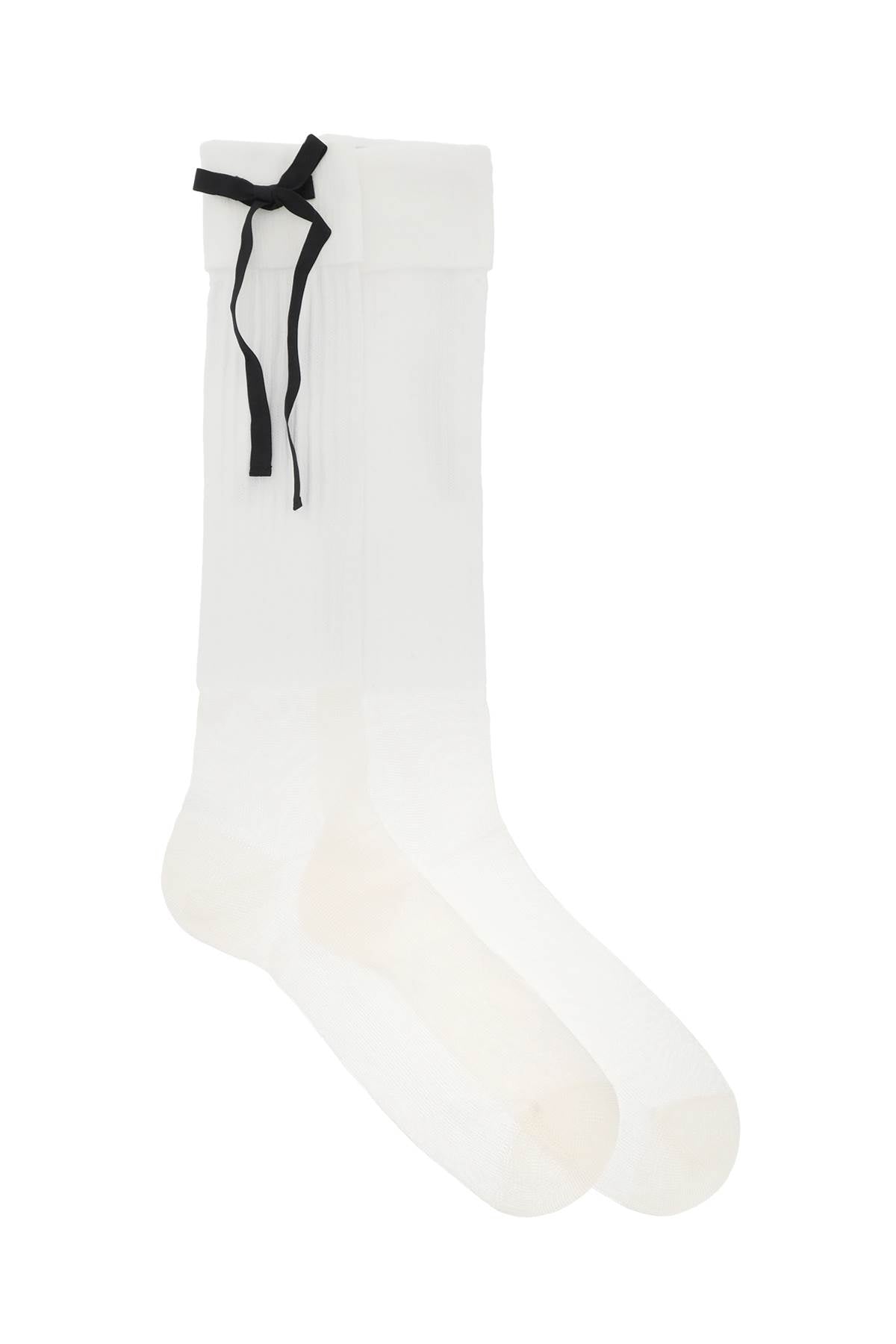 Maison Margiela Socks With Bows   White