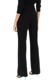 Tory Burch Straight Leg Pants In Crepe Cady   Black