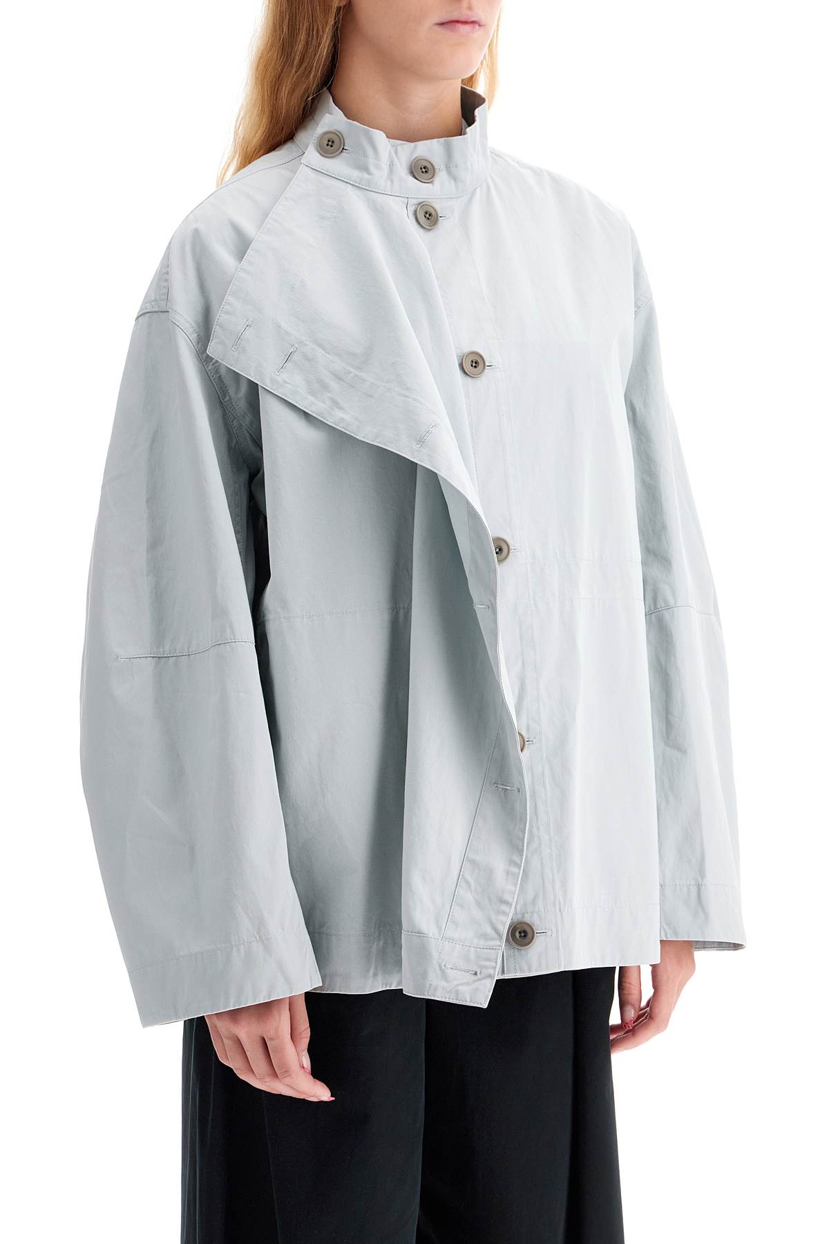 Lemaire Convertible Button Up Jacket   Grey