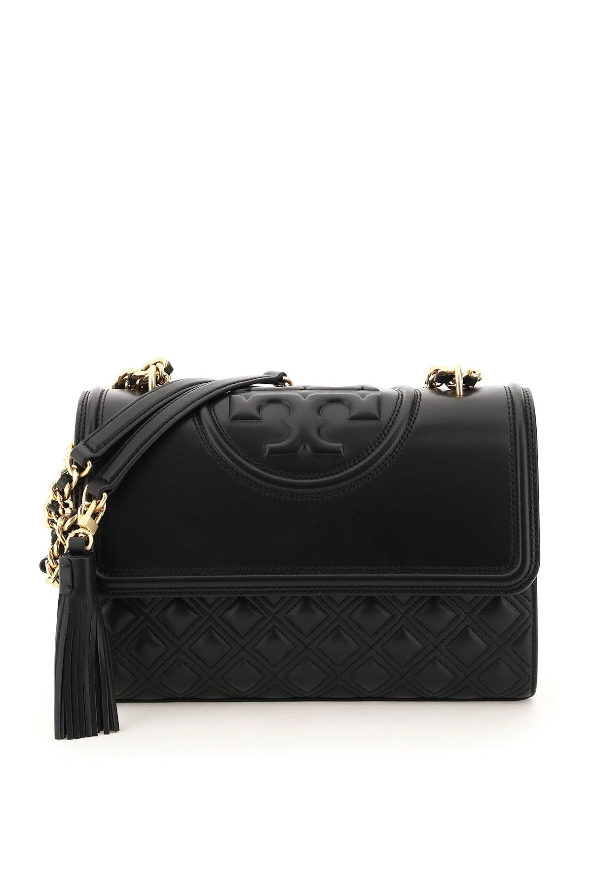 Tory Burch Fleming Convertible Shoulder Bag   Black