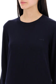 A.P.C. Wool Crewneck Pullover   Blue