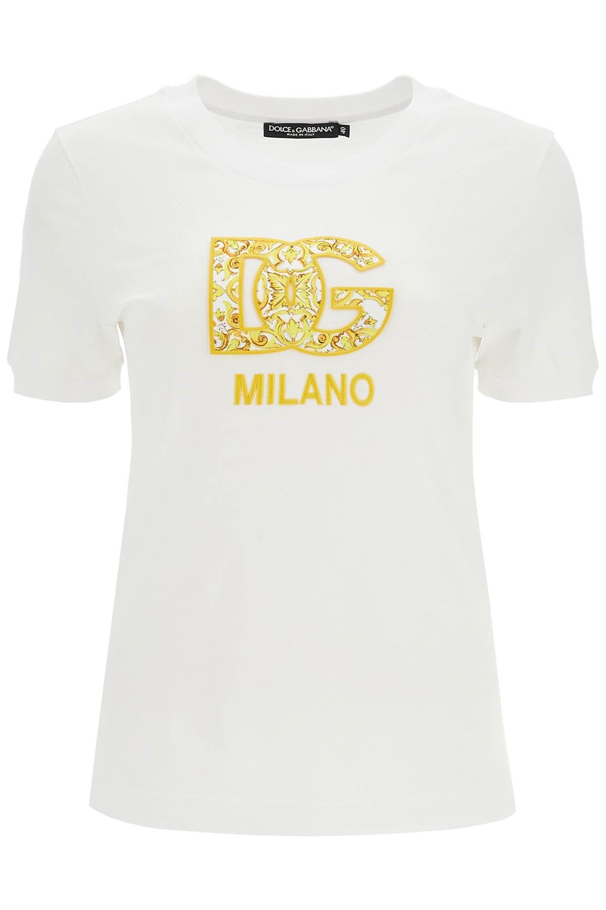 Dolce & Gabbana Maiolica Dg Patch T   White