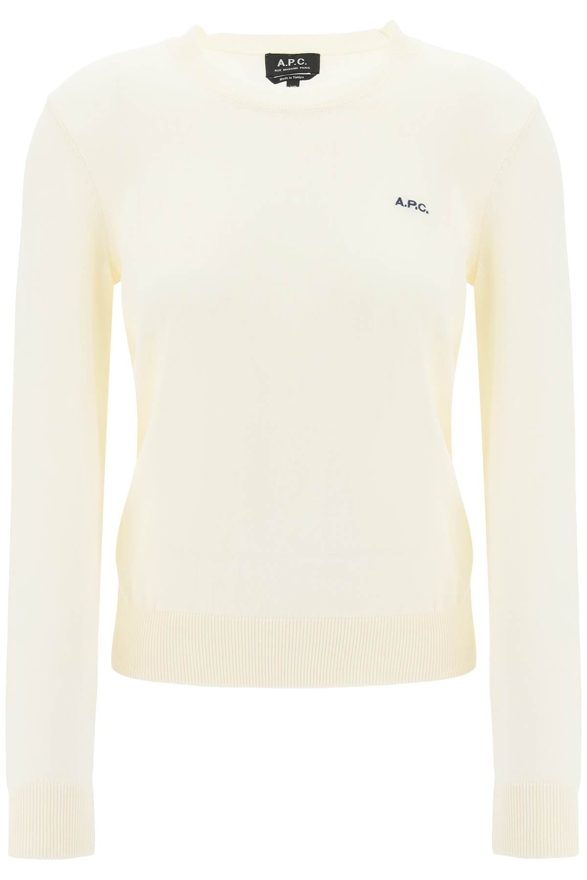 A.P.C. Cotton Victoria Pullover Sweater   White