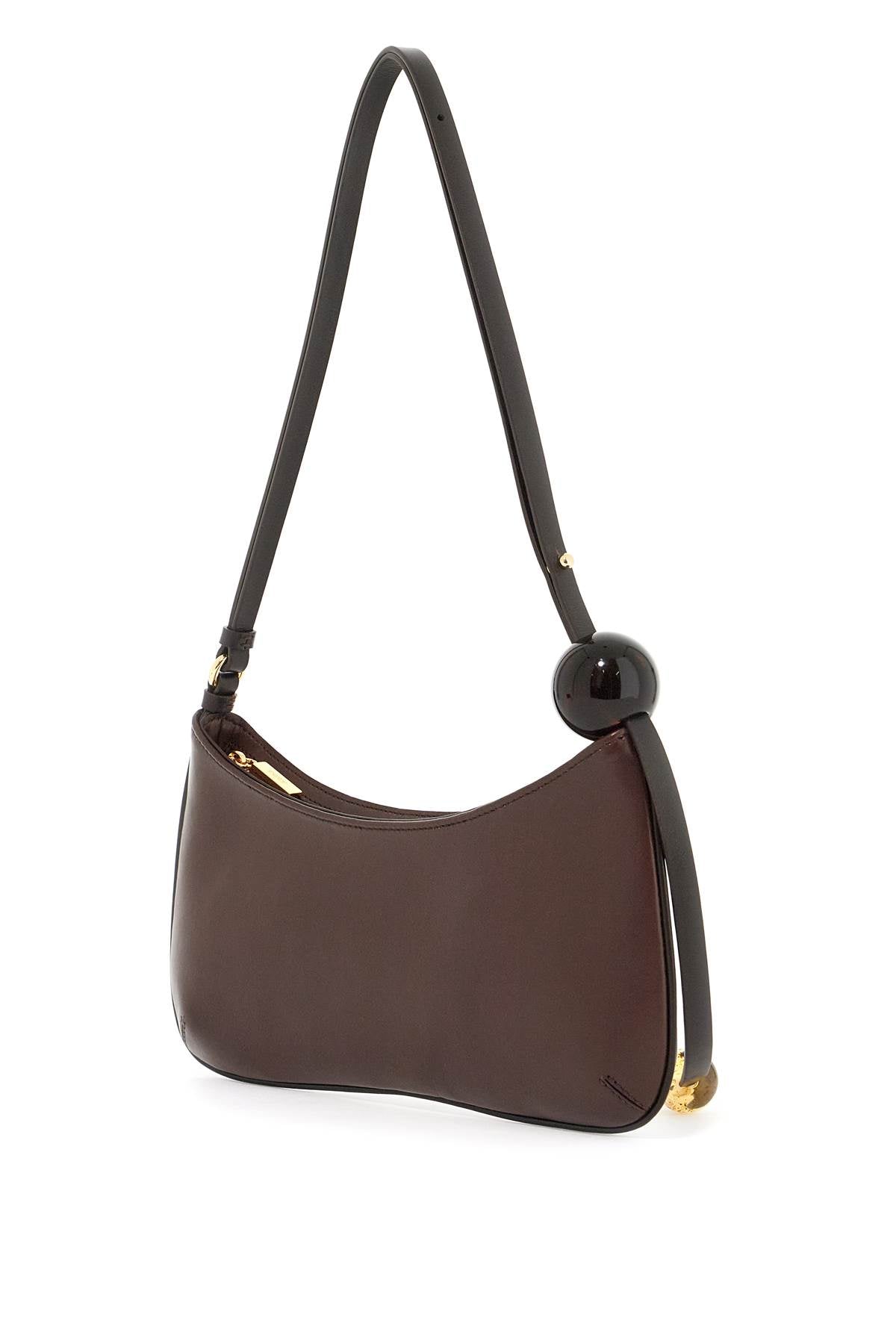 Jacquemus Le Bisou Perle Shoulder Strap   Brown