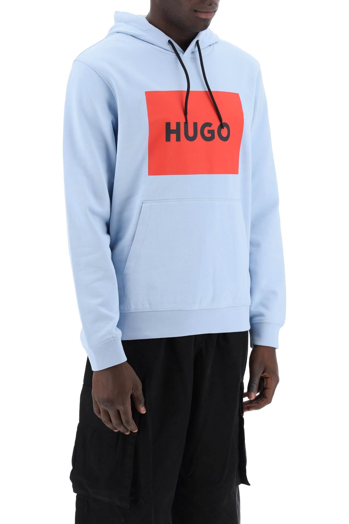 Hugo Duratschi Sweatshirt With Box   Light Blue