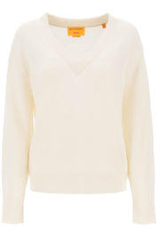 Guest In Residence The V Cashmere Sweater   White