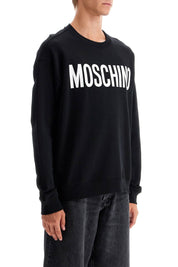 Moschino Logo Crewneck Sweatshirt   Black