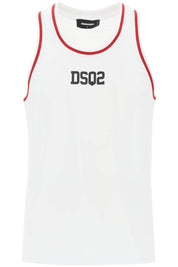 Dsquared2 Replace With Double Quotecotton Dsq2 Cool Tank   White