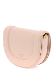 Pinko Mini Love Bag Click Round Leather Shoulder Bag   Pink