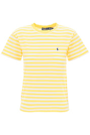 Polo Ralph Lauren Striped Crewneck T Shirt   White