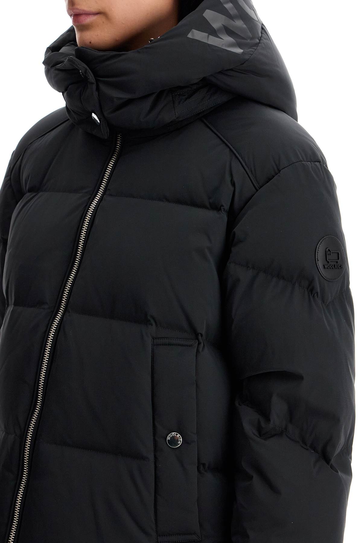 Woolrich Short Alsea Down Jacket   Black