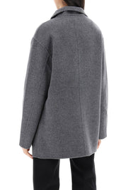 Toteme Double Faced Wool Jacket   Grey