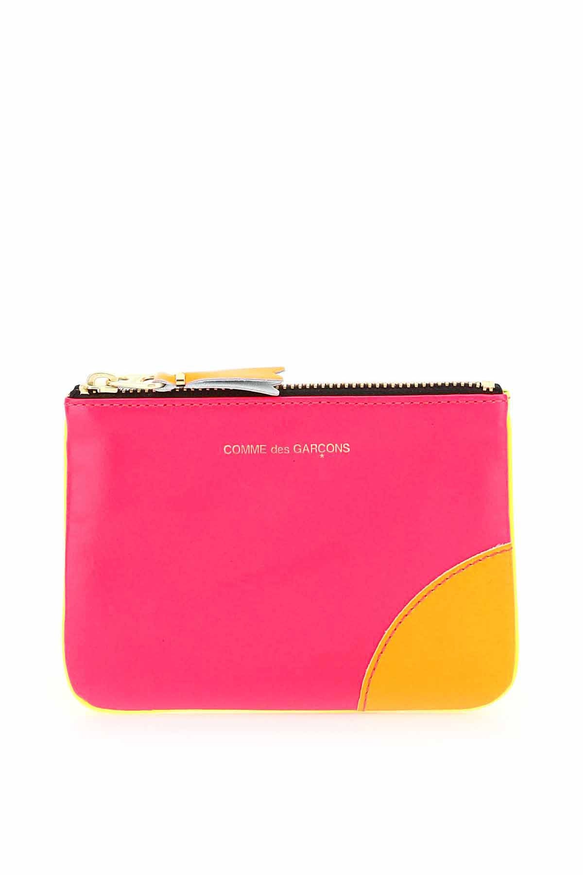 Comme Des Garcons Wallet Fluo Mini Pouch   Multicolor