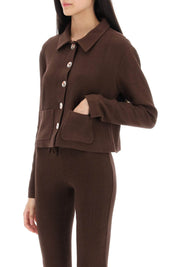 Siedres 'Yuna' Cropped Cardigan   Brown