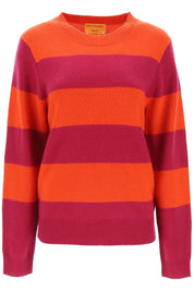 Guest In Residence Striped Cashmere Sweater   Red