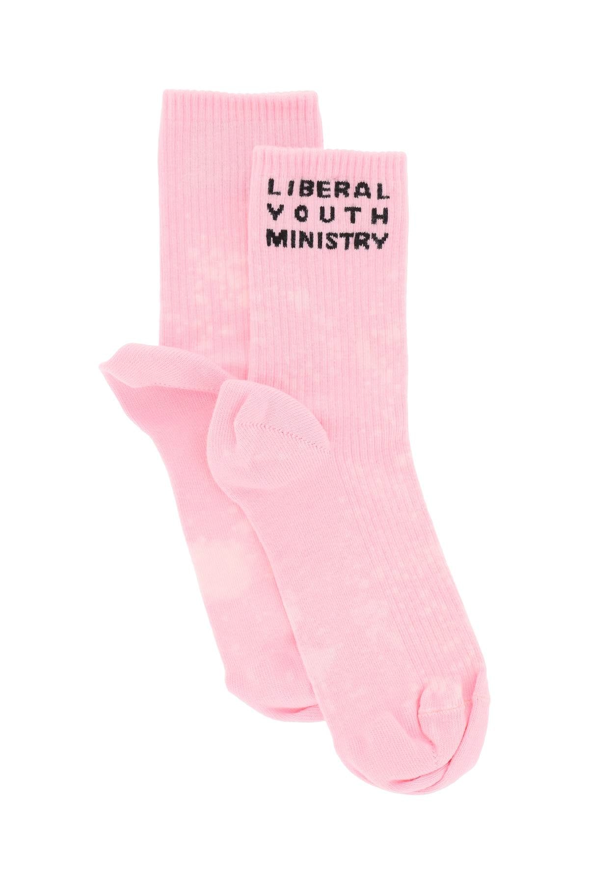 Liberal Youth Ministry Logo Sport Socks   Pink