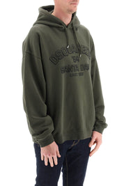 Dsquared2 Hoodie With Logo Print   Khaki