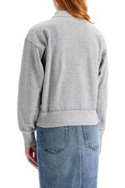 Isabel Marant Etoile Moby Sweatshirt With Flocked Logo   Grey