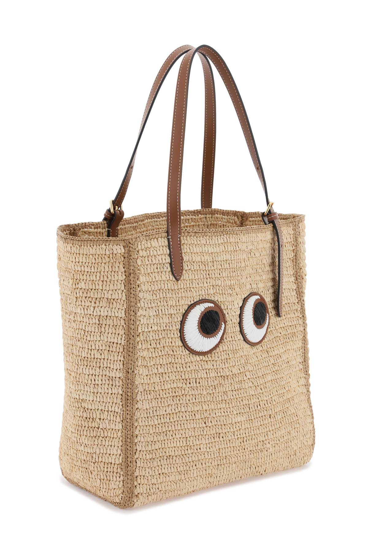 Anya Hindmarch Eyes N/S Tote Bag   Beige