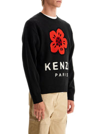 Kenzo Boke Flower Wool Sweater   Black